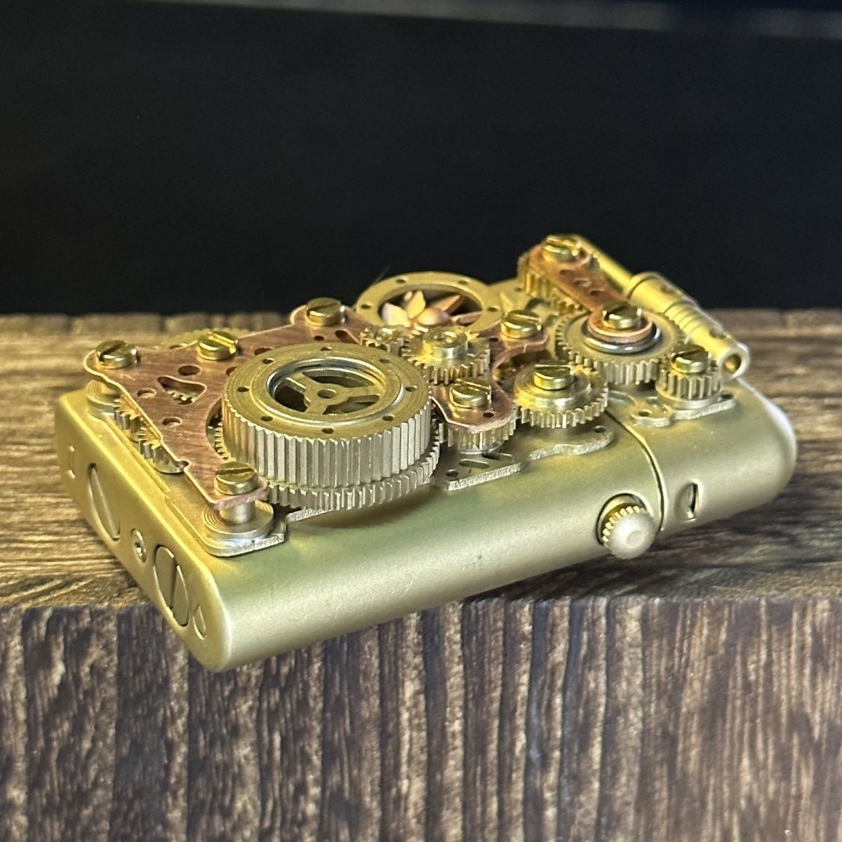 Brass Steampunk Lighter Details